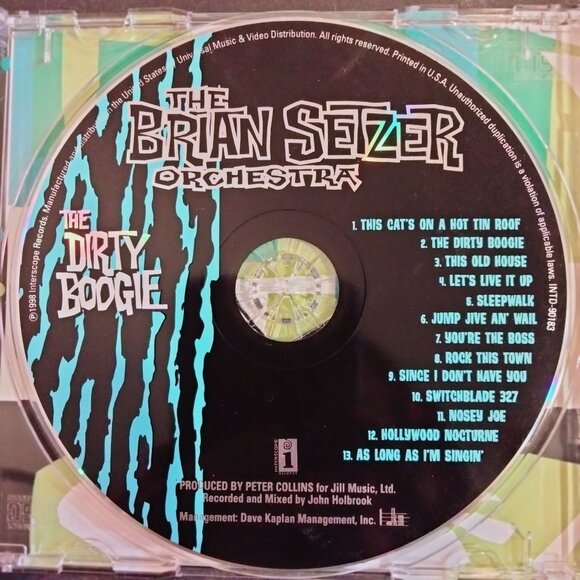 The Brian Setzer Orchestra Dirty Boogie CD - Picture 5 of 6